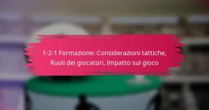 1-2-1 Formazione: Considerazioni tattiche, Ruoli dei giocatori, Impatto sul gioco