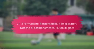 2-1-3 Formazione: Responsabilità dei giocatori, Tattiche di posizionamento, Flusso di gioco
