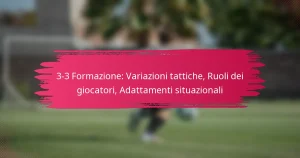 3-3 Formazione: Variazioni tattiche, Ruoli dei giocatori, Adattamenti situazionali