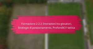 Formazione 2-2-2: Interazioni tra giocatori, Strategie di posizionamento, Profondità tattica